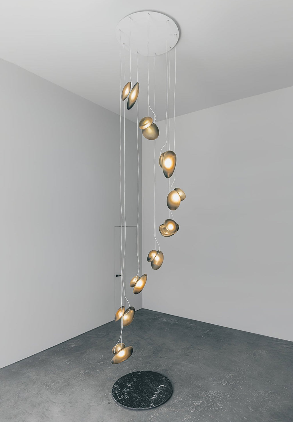Eclipse Suspension en Verre Givré - Neutralighting