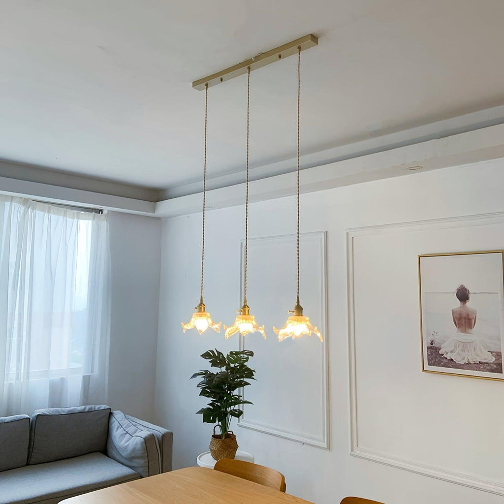 Thaliran Suspension Glam en Laiton et Verre - Neutralighting