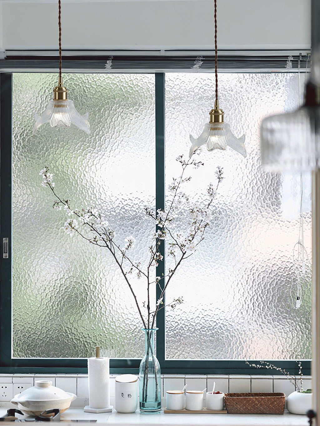 Thaliran Suspension Glam en Laiton et Verre - Neutralighting