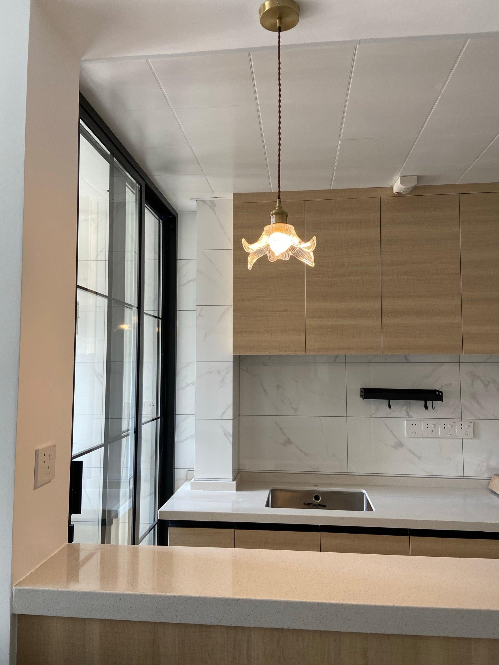 Thaliran Suspension Glam en Laiton et Verre - Neutralighting