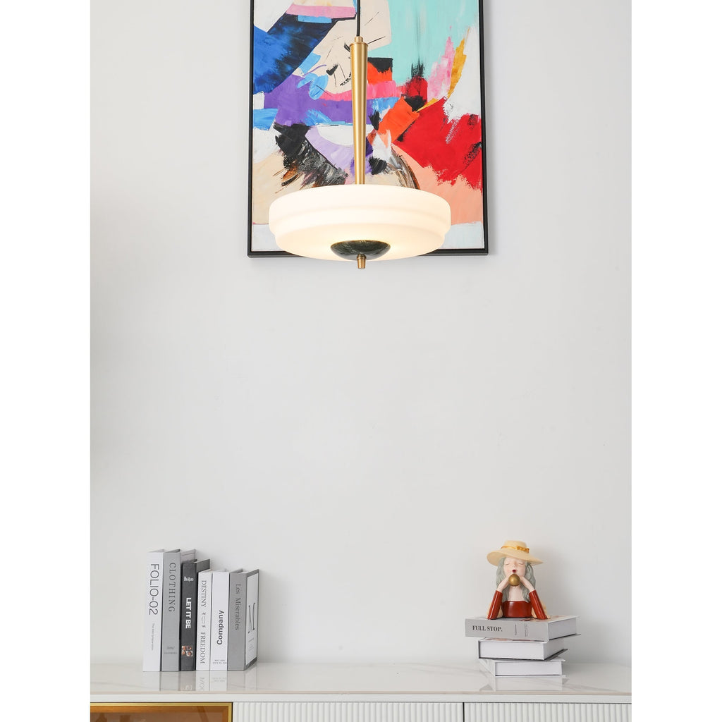 Ithaara Moderne Minimaliste Albâtre Lumière Pendentif - Neutralighting