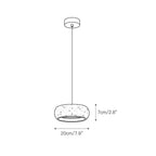 Eurvaran Moderne Minimaliste Tambour Travertin Lumière Pendentif - Neutralighting