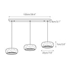 Eurvaran Moderne Minimaliste Tambour Travertin Lumière Pendentif - Neutralighting