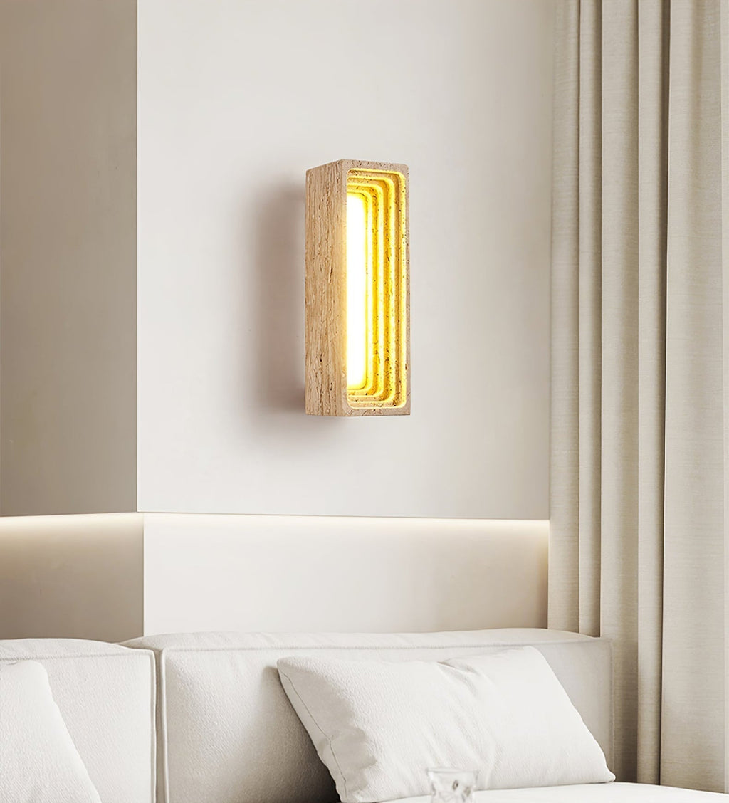 Atheila Applique Murale Moderne en Travertin - Neutralighting