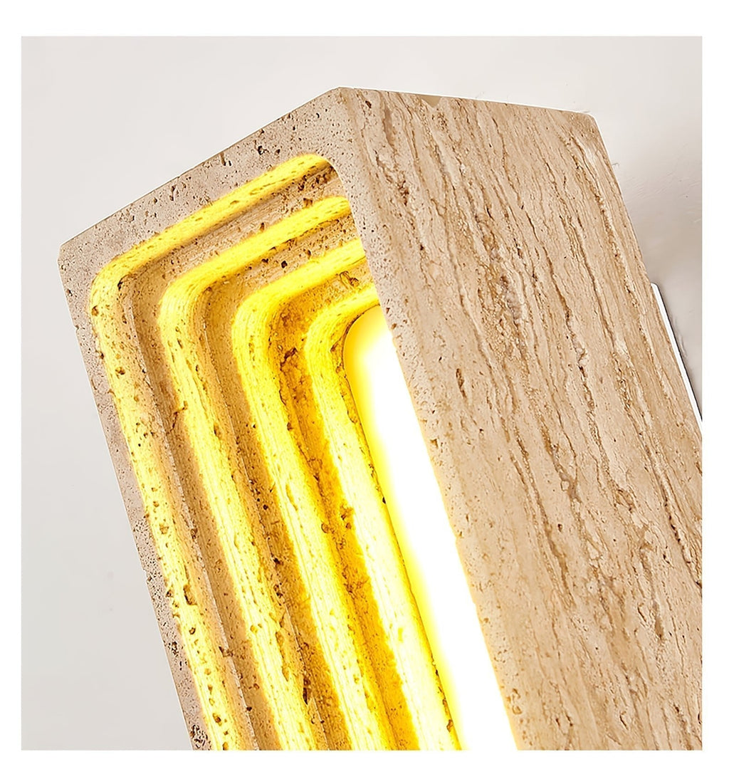 Atheila Applique Murale Moderne en Travertin - Neutralighting