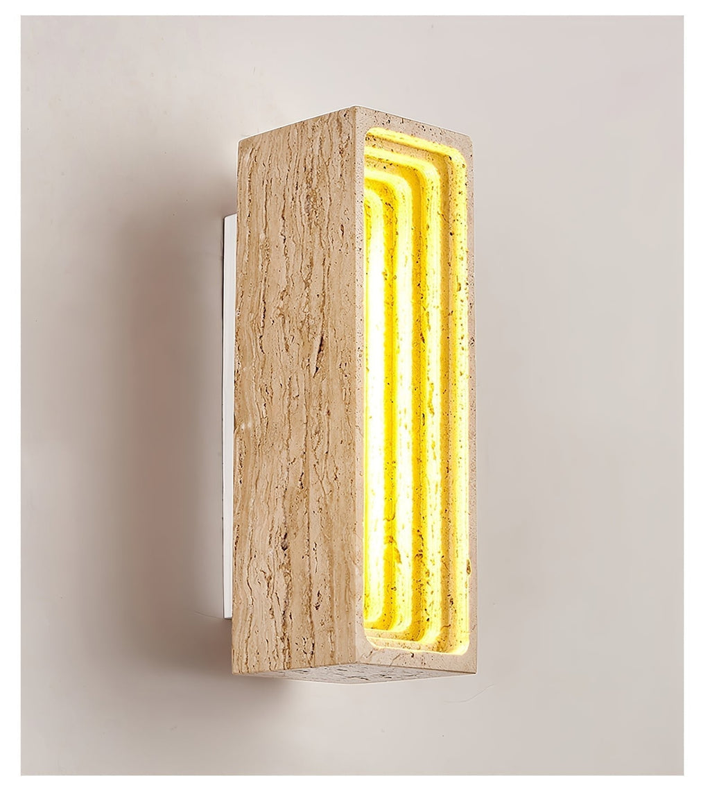 Atheila Applique Murale Moderne en Travertin - Neutralighting