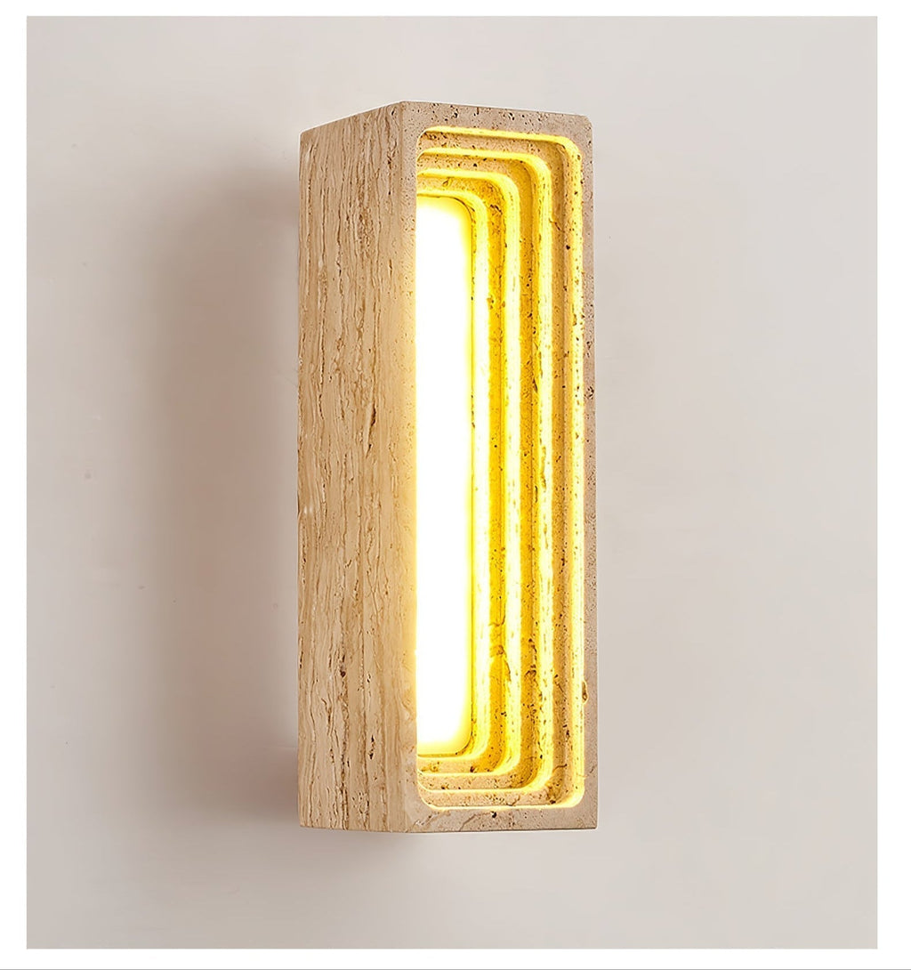 Atheila Applique Murale Moderne en Travertin - Neutralighting