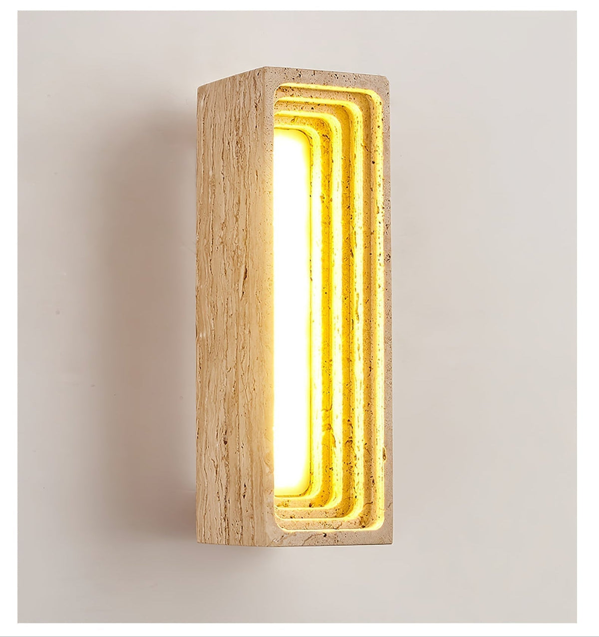 Atheila Applique Murale Moderne en Travertin - Neutralighting