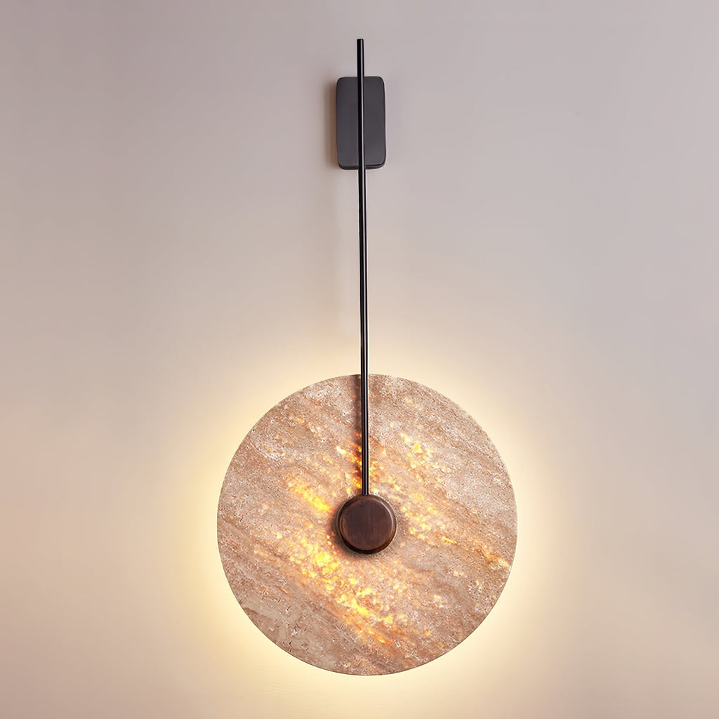 Visolia Applique Murale Minimaliste en Travertin - Neutralighting