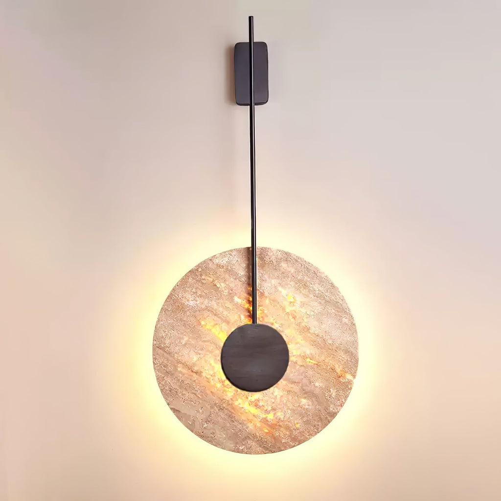 Visolia Applique Murale Minimaliste en Travertin - Neutralighting