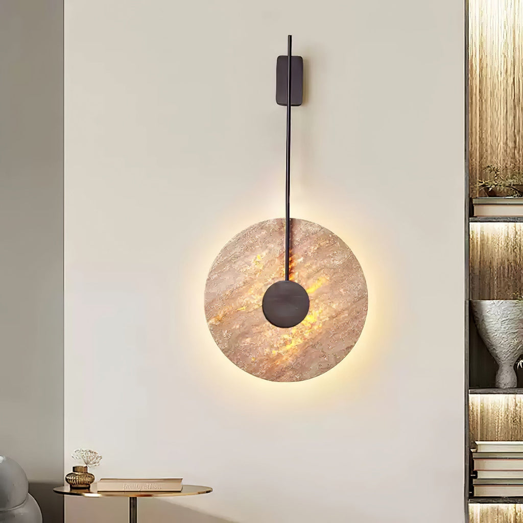 Visolia Applique Murale Minimaliste en Travertin - Neutralighting