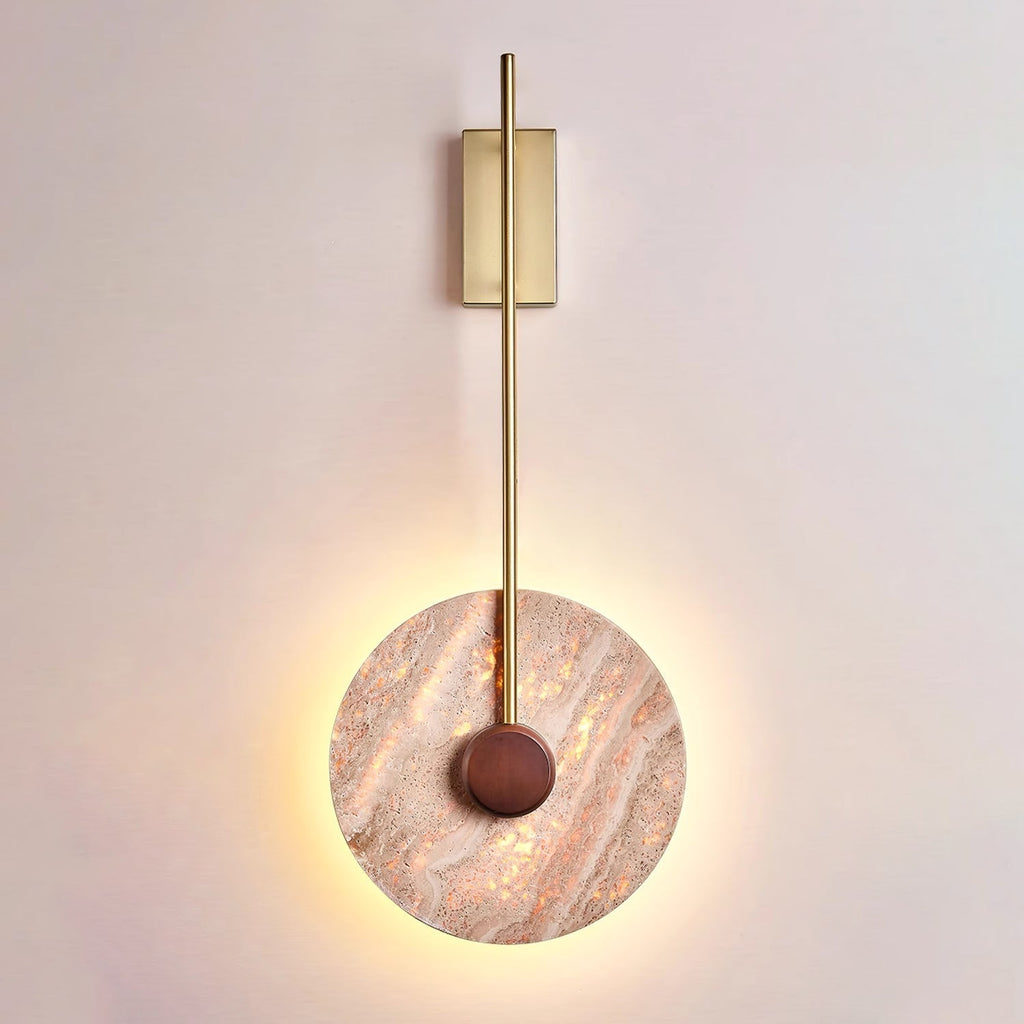 Visolia Applique Murale Minimaliste en Travertin - Neutralighting