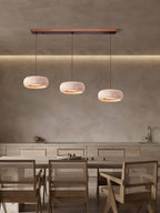 Eurvaran Moderne Minimaliste Tambour Travertin Lumière Pendentif - Neutralighting