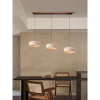 Eurvaran Moderne Minimaliste Tambour Travertin Lumière Pendentif - Neutralighting