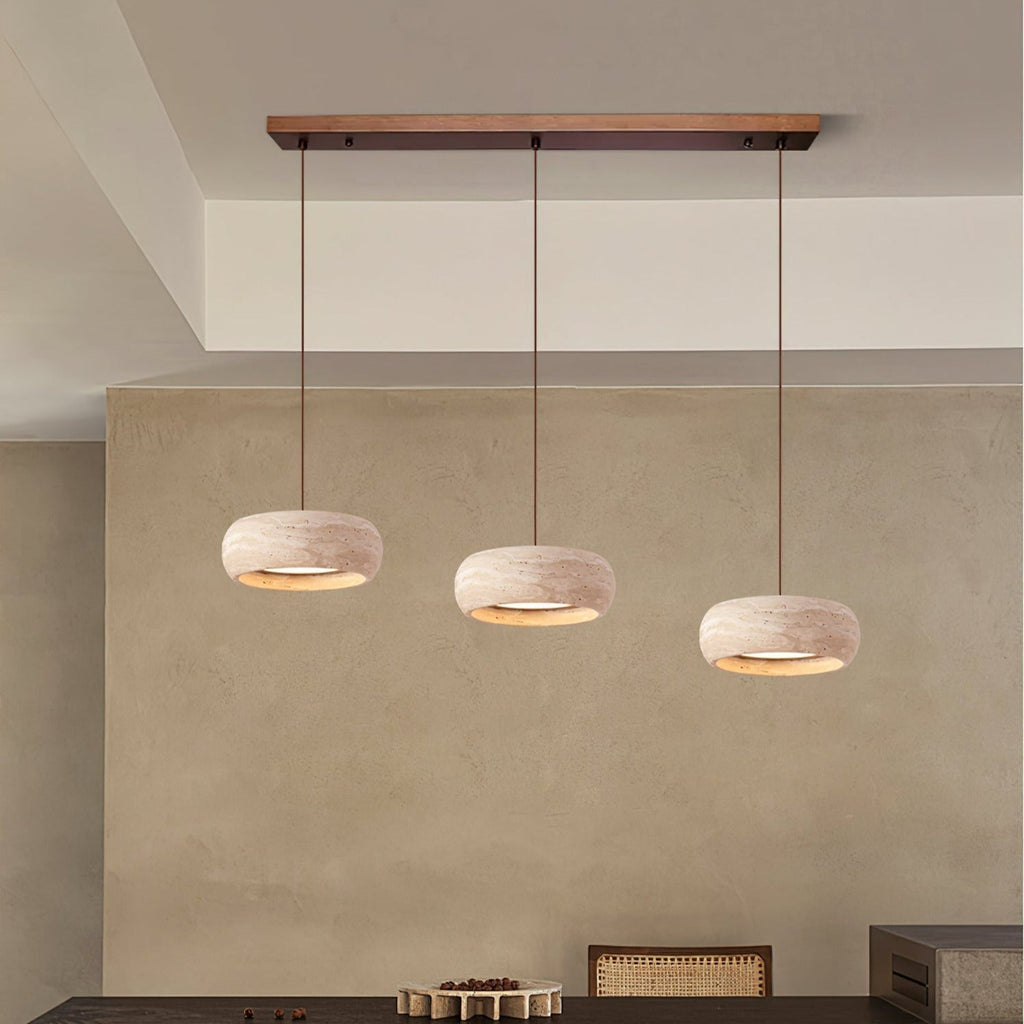 Tova Suspensions en Travertin en Forme de Donut - Neutralighting
