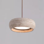 Eurvaran Moderne Minimaliste Tambour Travertin Lumière Pendentif - Neutralighting