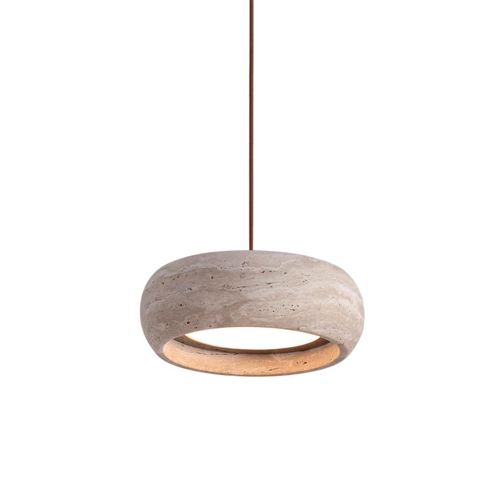 Tova Suspensions en Travertin en Forme de Donut - Neutralighting