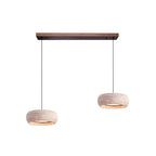 Eurvaran Moderne Minimaliste Tambour Travertin Lumière Pendentif - Neutralighting