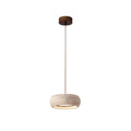 Eurvaran Moderne Minimaliste Tambour Travertin Lumière Pendentif - Neutralighting