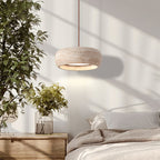 Eurvaran Moderne Minimaliste Tambour Travertin Lumière Pendentif - Neutralighting