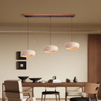 Eurvaran Moderne Minimaliste Tambour Travertin Lumière Pendentif - Neutralighting