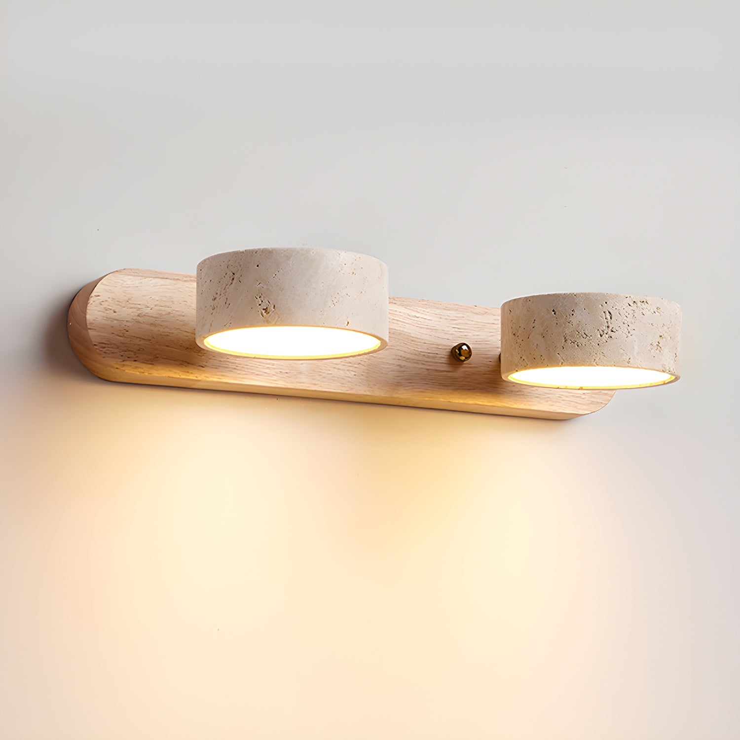 Voloreth Applique Murale Minimaliste en Travertin - Neutralighting