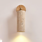 Arvararae Moderne Minimaliste Bois Travertin Applique Murale - Neutralighting