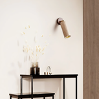 Arvararae Moderne Minimaliste Bois Travertin Applique Murale - Neutralighting