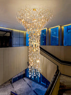 Abeleisa Lustre Laiton Cristal Forme Branche d'Arbre et Échelle - Neutralighting