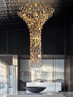 Abeleisa Lustre Laiton Cristal Forme Branche d'Arbre et Échelle - Neutralighting