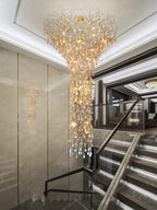 Abeleisa Lustre Laiton Cristal Forme Branche d'Arbre et Échelle - Neutralighting