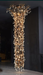 Abeleisa Lustre Laiton Cristal Forme Branche d'Arbre et Échelle - Neutralighting