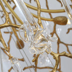 Abeleisa Lustre Laiton Cristal Forme Branche d'Arbre et Échelle - Neutralighting
