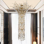 Abeleisa Lustre Laiton Cristal Forme Branche d'Arbre et Échelle - Neutralighting