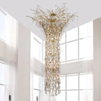 Abeleisa Lustre Laiton Cristal Forme Branche d'Arbre et Échelle - Neutralighting