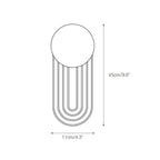 Elvelos Moderne Minimaliste Travertin Verre Applique Murale - Neutralighting