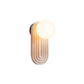 Elvelos Moderne Minimaliste Travertin Verre Applique Murale - Neutralighting