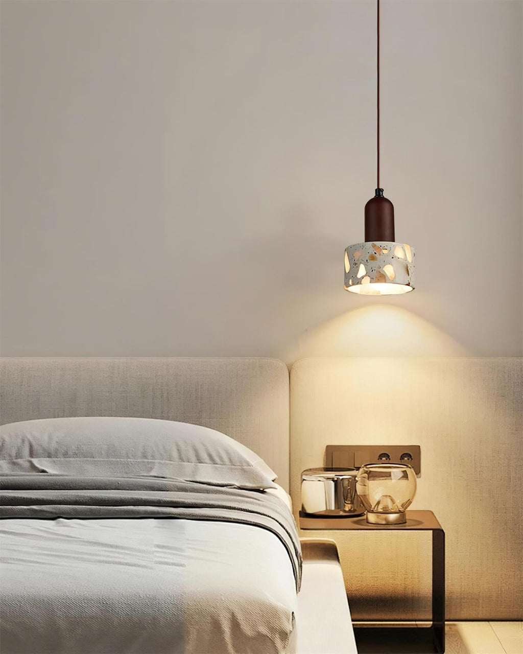 Tressa Lampe Suspension Sculpturale Incrustation Terrazzo - Neutralighting