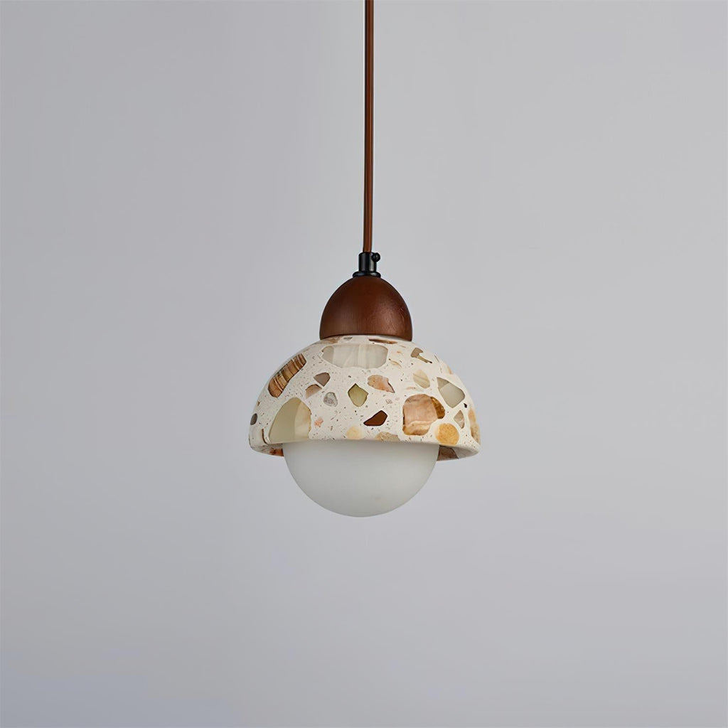 Tressa Lampe Suspension Sculpturale Incrustation Terrazzo - Neutralighting