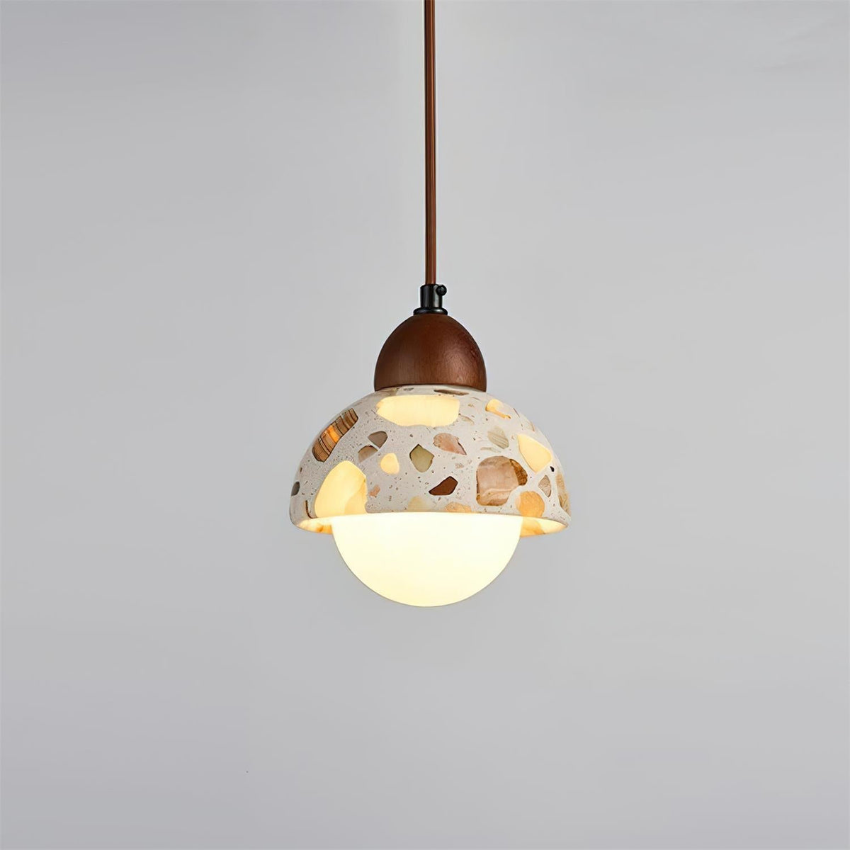 Tressa Lampe Suspension Sculpturale Incrustation Terrazzo - Neutralighting
