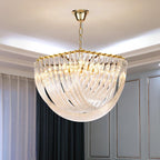 Aurora Chandelier Clair Courbé Superposé - Neutralighting