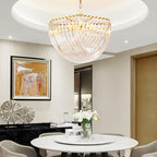 Aurora Chandelier Clair Courbé Superposé - Neutralighting