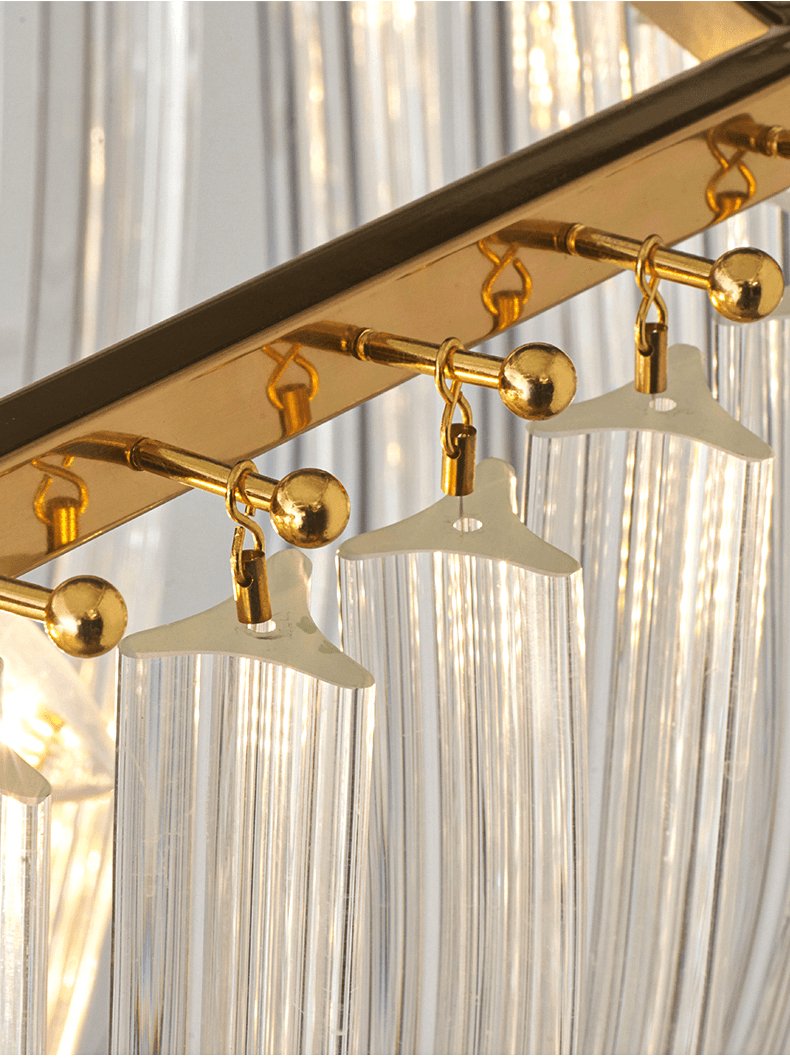Aurora Chandelier Clair Courbé Superposé - Neutralighting