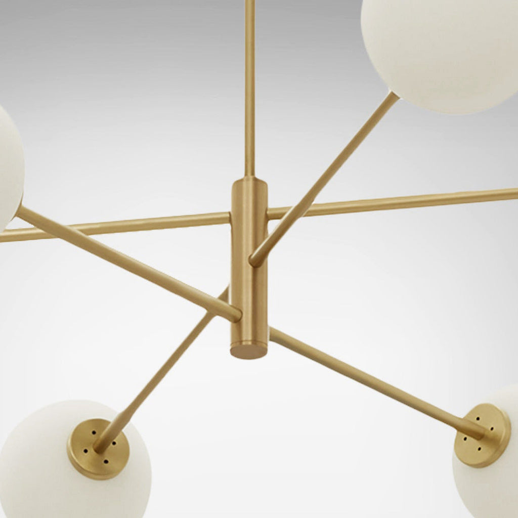 Catalel Moderne Minimaliste Laiton Verre Lustre - Neutralighting