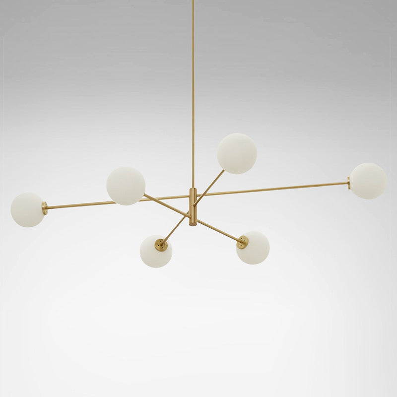 Catalel Moderne Minimaliste Laiton Verre Lustre - Neutralighting