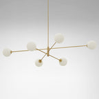 Catalel Moderne Minimaliste Laiton Verre Lustre - Neutralighting