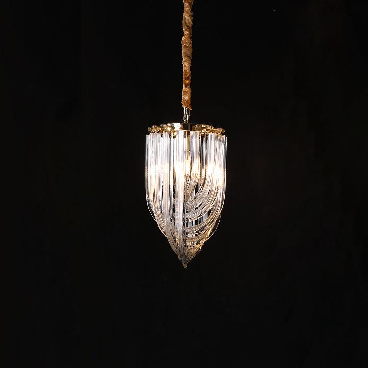 Aurora Chandelier Clair Courbé Superposé - Neutralighting