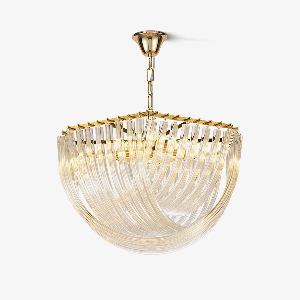 Aurora Chandelier Clair Courbé Superposé - Neutralighting