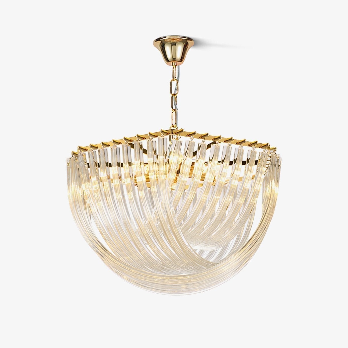 Aurora Chandelier Clair Courbé Superposé - Neutralighting