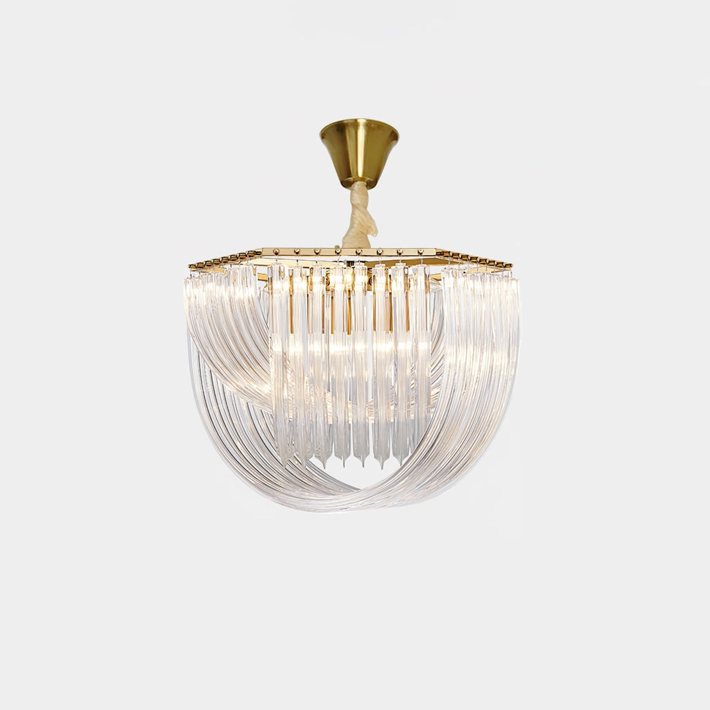 Aurora Chandelier Clair Courbé Superposé - Neutralighting